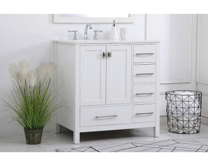 Elegant Bathroom Vanity - White (VF18832WH)