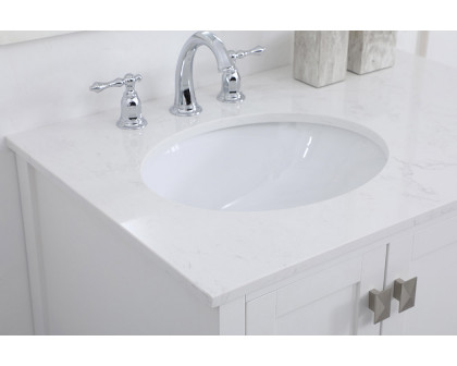 Elegant Bathroom Vanity - White (VF18832WH)