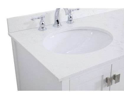 Elegant Bathroom Vanity - White (VF18832WH-BS)