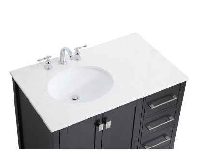 Elegant Bathroom Vanity - Black (VF18836BK)