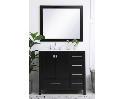 Elegant Bathroom Vanity - Black (VF18836BK)