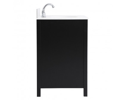 Elegant Bathroom Vanity - Black (VF18836BK-BS)