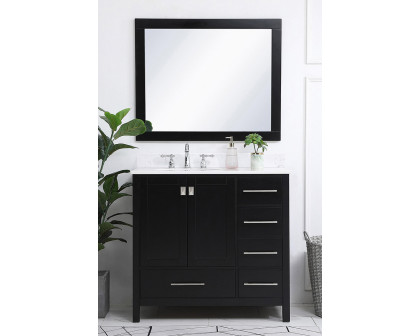 Elegant Bathroom Vanity - Black (VF18836BK-BS)