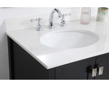 Elegant Bathroom Vanity - Black (VF18836BK-BS)