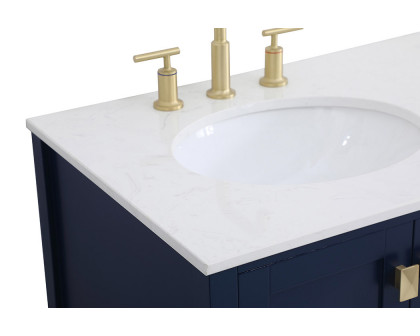 Elegant Bathroom Vanity - Blue (VF18836BL)