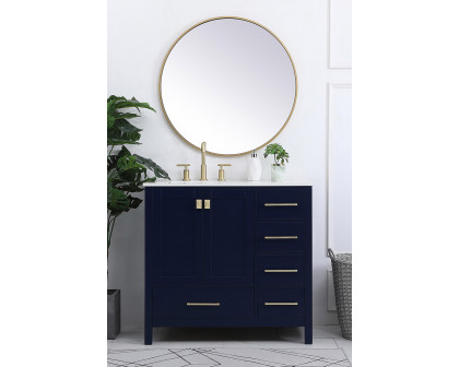 Elegant Bathroom Vanity - Blue (VF18836BL)