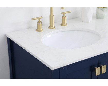 Elegant Bathroom Vanity - Blue (VF18836BL)