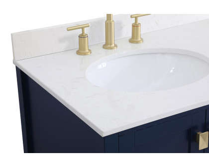 Elegant Bathroom Vanity - Blue (VF18836BL-BS)