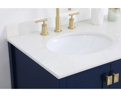 Elegant Bathroom Vanity - Blue (VF18836BL-BS)