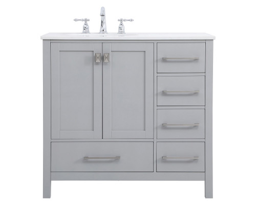 Elegant Bathroom Vanity - Gray (VF18836GR)