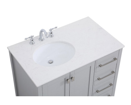 Elegant Bathroom Vanity - Gray (VF18836GR)