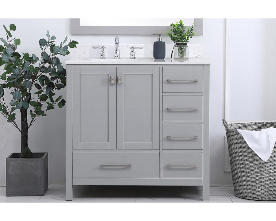 Elegant Bathroom Vanity - Gray (VF18836GR-BS)