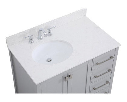 Elegant Bathroom Vanity - Gray (VF18836GR-BS)