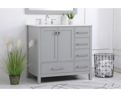 Elegant Bathroom Vanity - Gray (VF18836GR-BS)