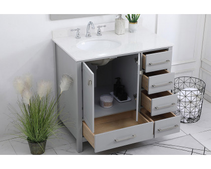 Elegant Bathroom Vanity - Gray (VF18836GR-BS)