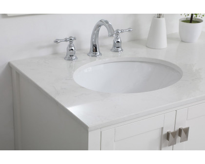 Elegant Bathroom Vanity - White (VF18836WH)