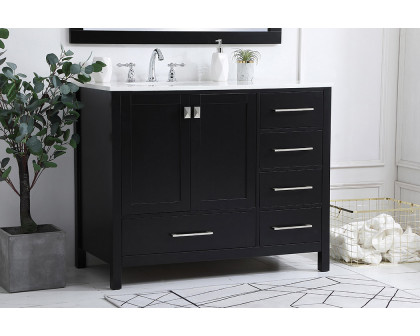 Elegant Bathroom Vanity - Black (VF18842BK)