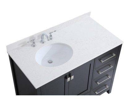 Elegant Bathroom Vanity - Black (VF18842BK-BS)