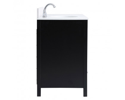 Elegant Bathroom Vanity - Black (VF18842BK-BS)