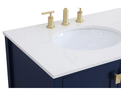 Elegant Bathroom Vanity - Blue (VF18842BL)