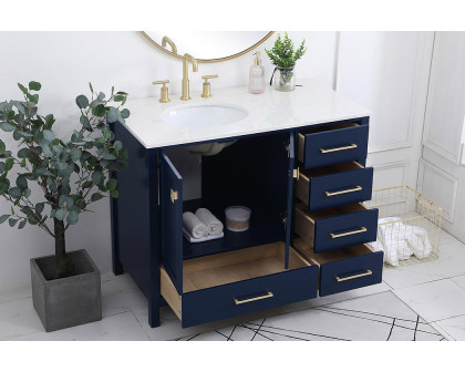 Elegant Bathroom Vanity - Blue (VF18842BL)