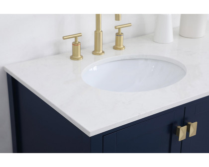 Elegant Bathroom Vanity - Blue (VF18842BL)