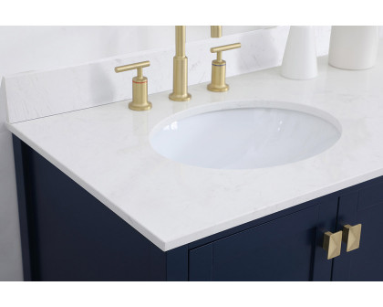 Elegant Bathroom Vanity - Blue (VF18842BL-BS)