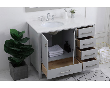 Elegant Bathroom Vanity - Gray (VF18842GR)