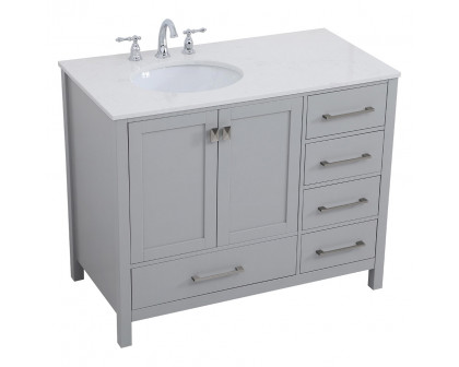 Elegant Bathroom Vanity - Gray (VF18842GR)