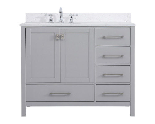 Elegant Bathroom Vanity - Gray (VF18842GR-BS)