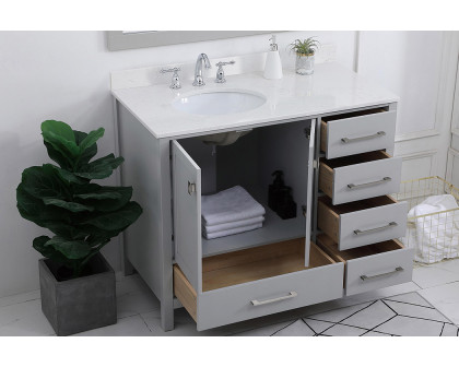 Elegant Bathroom Vanity - Gray (VF18842GR-BS)