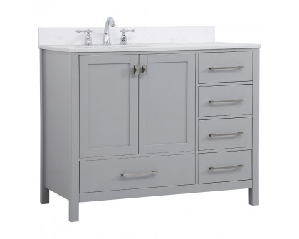 Elegant Bathroom Vanity - Gray (VF18842GR-BS)