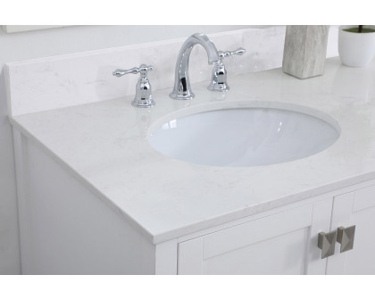 Elegant Bathroom Vanity - White (VF18842WH-BS)