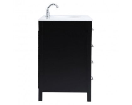 Elegant Bathroom Vanity - Black (VF18848BK)