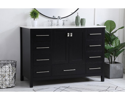 Elegant Bathroom Vanity - Black (VF18848BK)