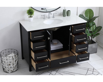 Elegant Bathroom Vanity - Black (VF18848BK)