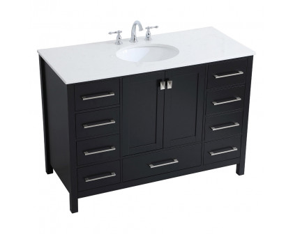 Elegant Bathroom Vanity - Black (VF18848BK)