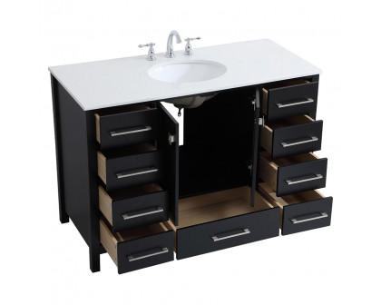 Elegant Bathroom Vanity - Black (VF18848BK)