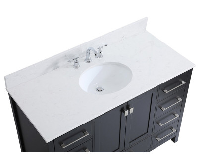 Elegant Bathroom Vanity - Black (VF18848BK-BS)