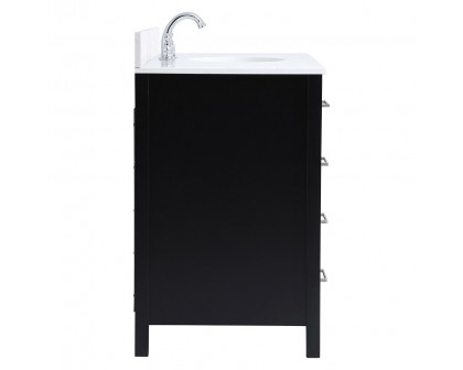 Elegant Bathroom Vanity - Black (VF18848BK-BS)