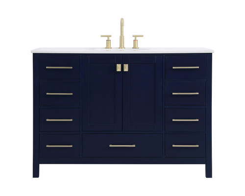 Elegant Bathroom Vanity - Blue (VF18848BL)