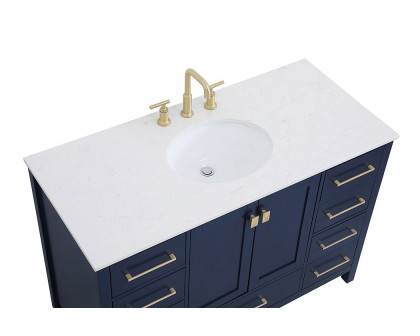 Elegant Bathroom Vanity - Blue (VF18848BL)