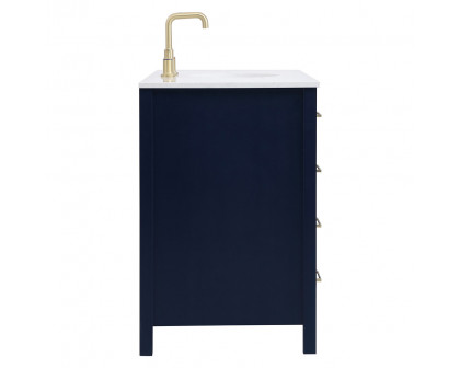 Elegant Bathroom Vanity - Blue (VF18848BL)