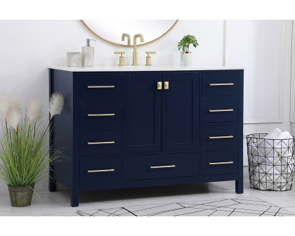 Elegant Bathroom Vanity - Blue (VF18848BL)