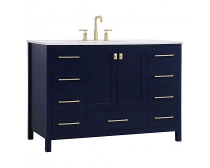 Elegant Bathroom Vanity - Blue (VF18848BL)