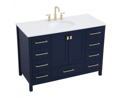 Elegant Bathroom Vanity - Blue (VF18848BL)