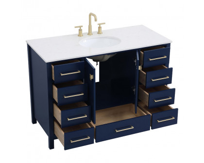 Elegant Bathroom Vanity - Blue (VF18848BL)