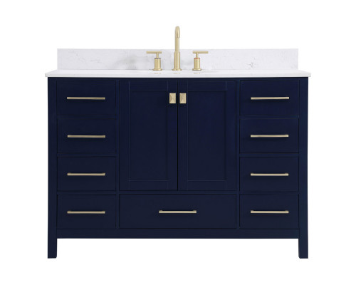 Elegant Bathroom Vanity - Blue (VF18848BL-BS)