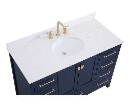 Elegant Bathroom Vanity - Blue (VF18848BL-BS)