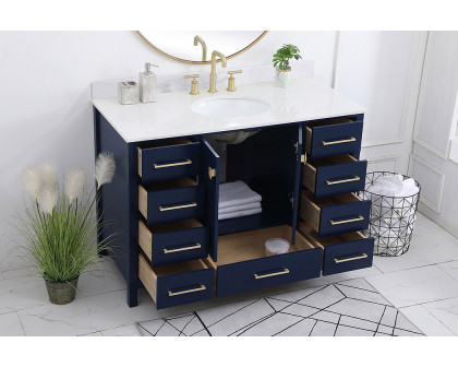 Elegant Bathroom Vanity - Blue (VF18848BL-BS)